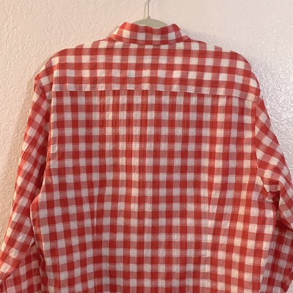 INTERNATIONAL LAUNDRY Button Down Plaid Shirt, Linen-Cotton, Sz. L/NWT - Picture 13 of 17